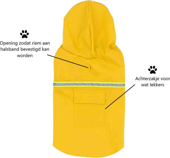 RainPaw Reflecterende Hondenregenjas – Droog, Veilig en Comfortabel in Elk Weer