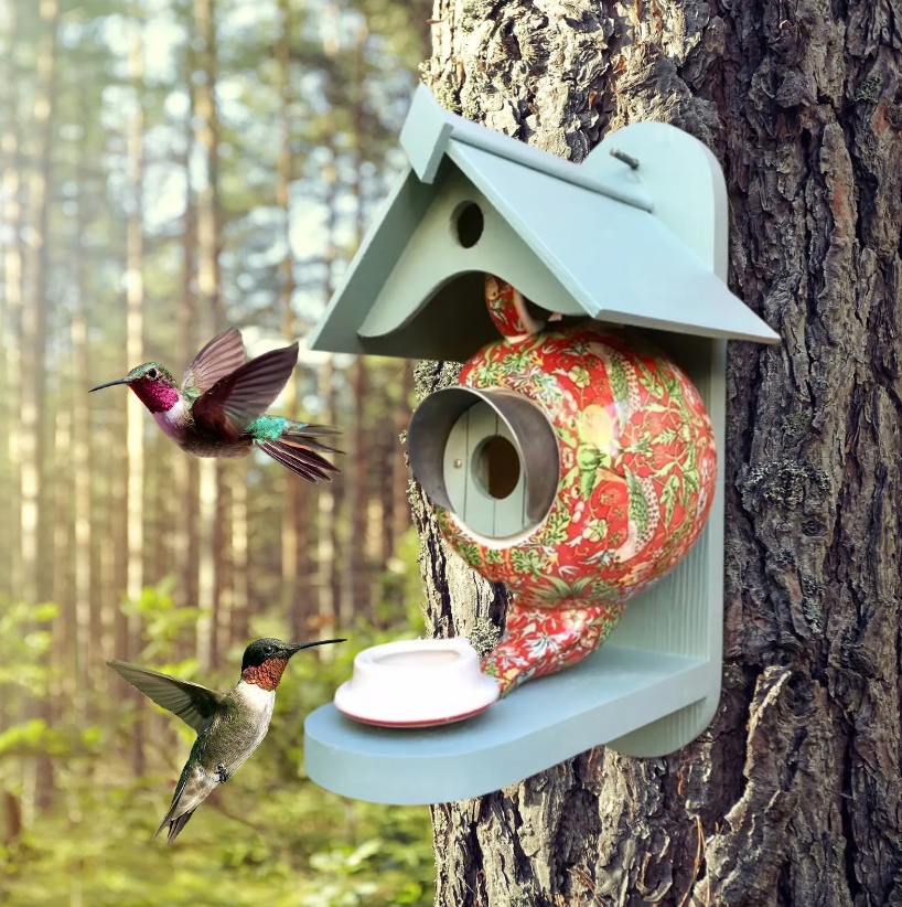 NestJoy Vogelhuisje – Kleurrijk, Duurzaam en Aantrekkelijk voor Elke Tuin