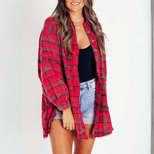 Dames Flannel - Oversized