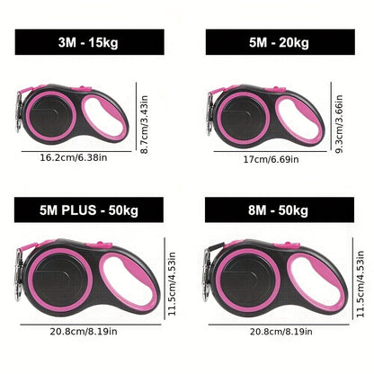 FlexiLeash Oprolbare Hondenriem – Sterk, Verstelbaar en Comfortabel in Gebruik