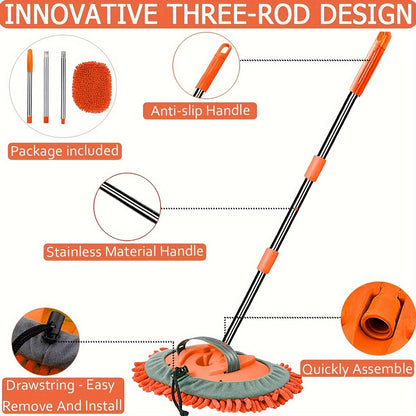 ShineExtend Wasborstel – Krasvrij, Flexibel en Extra Lang