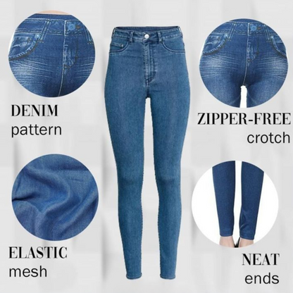 Denim Comfy Broek - 1+1 Gratis!