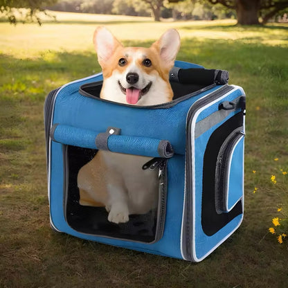 PawRide Fietsmand – Uitbreidbare Draagmand voor Huisdieren tot 8 kg